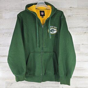 NFL GREEN BAY PACKERS Knitted Full Zip Up Hoodie MEN'S SIZE XL WITH POCKETS *VGC